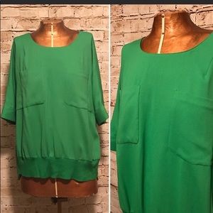 Ann Taylor sz10 green shirt